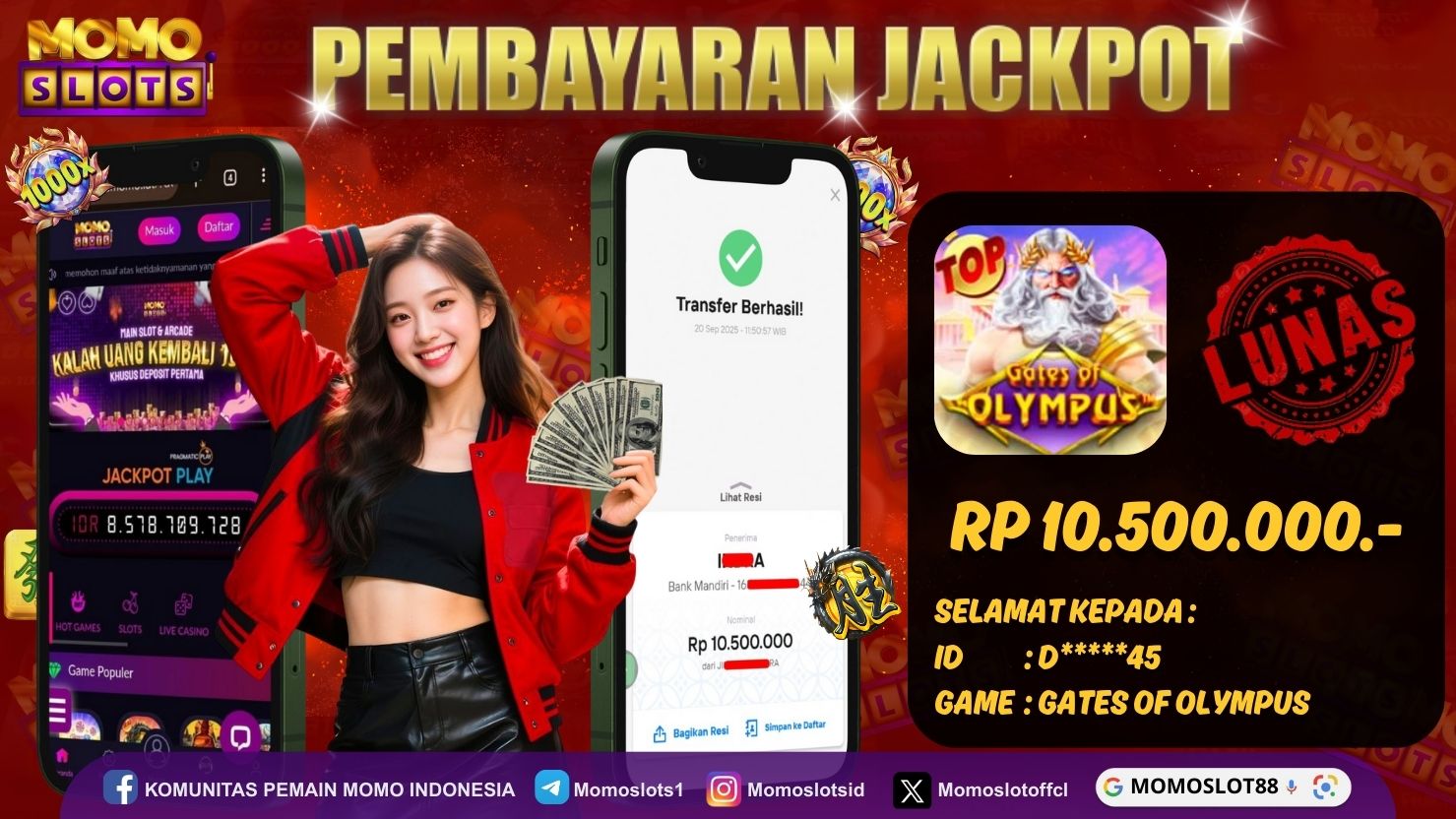 MOMOSLOTS JACKPOT SLOT GATES OF OLYMPUS